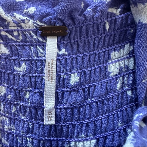 Free People Color My World Jumpsuit Purple Size XS Boho Cottagecore - Picture 4 of 10